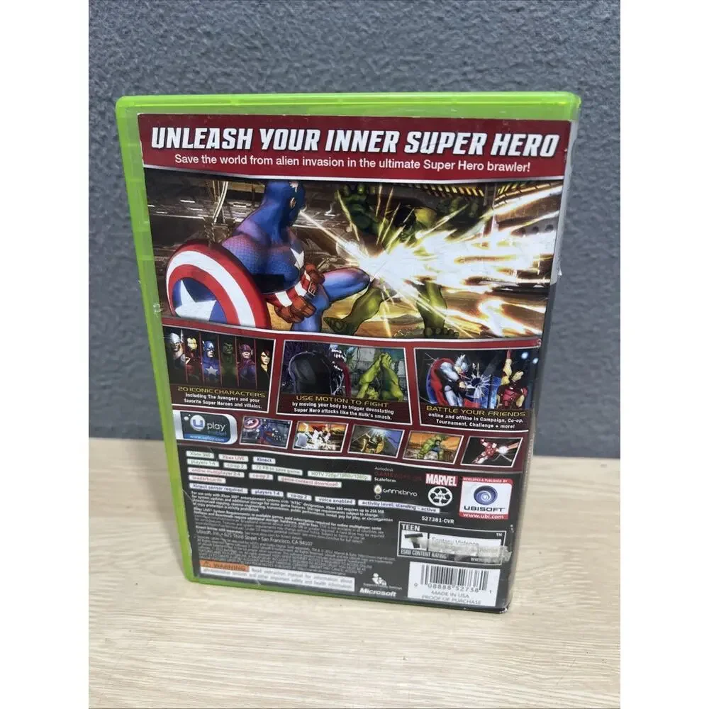 Marvel Avengers: Battle for Earth (Microsoft Xbox 360, 2012)